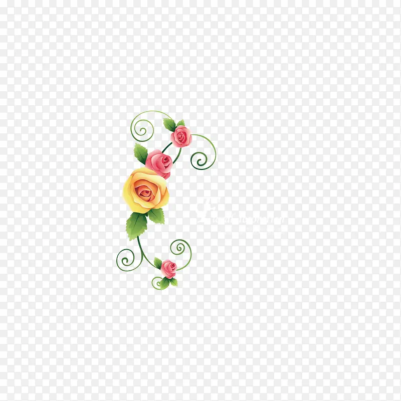 植物花边框