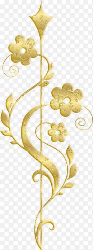 金色华丽花纹