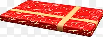 红色创意合成礼盒包装效果