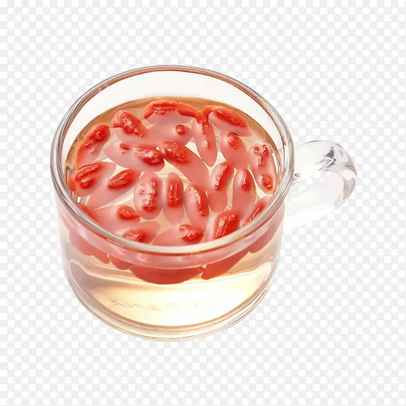 玻璃杯枸杞茶
