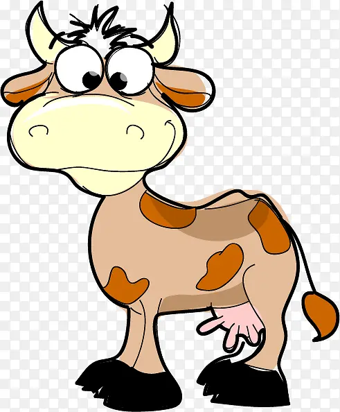 卡通版的奶牛