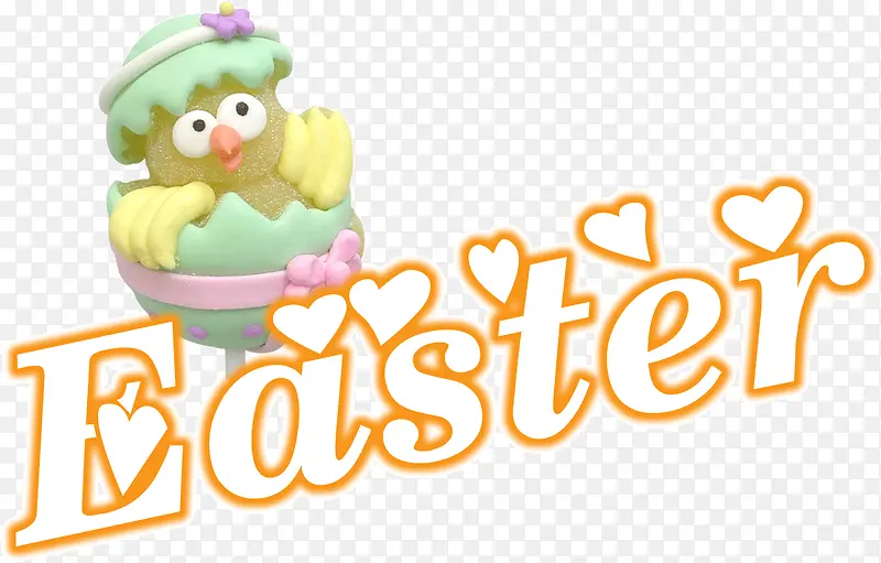 精美可爱创意字体Easter
