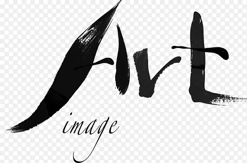 手绘黑色艺术想法字体字母创意