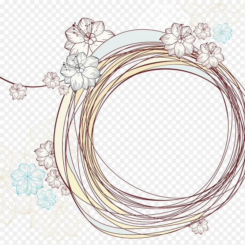 手绘花朵