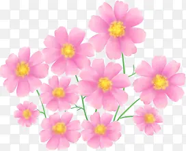 粉色梦幻花纹花朵