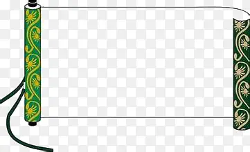 绿色中国风文化框