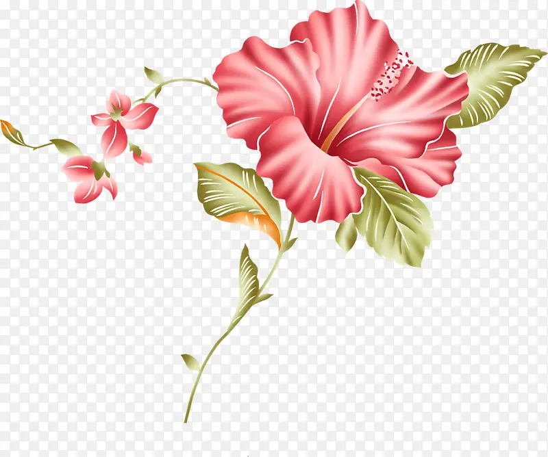 手绘花朵