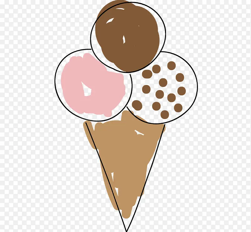手绘冰淇淋