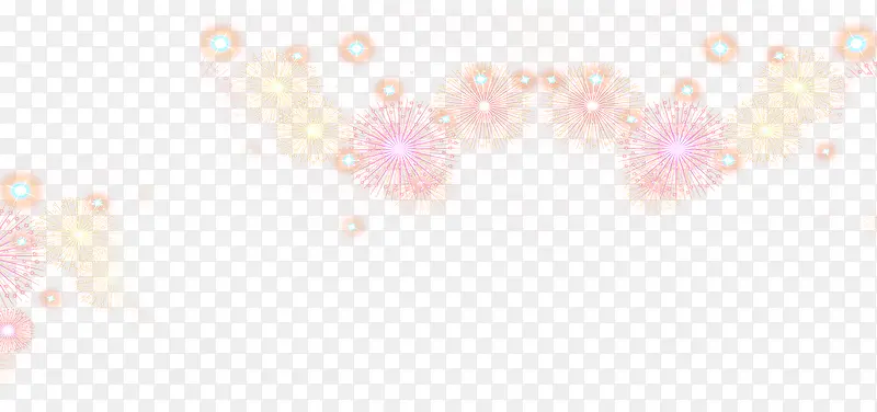 梦幻粉色新年礼花