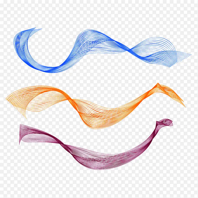 矢量多色曲线波浪线PNG图片素材下载_图片编号10398135-PNG素材网