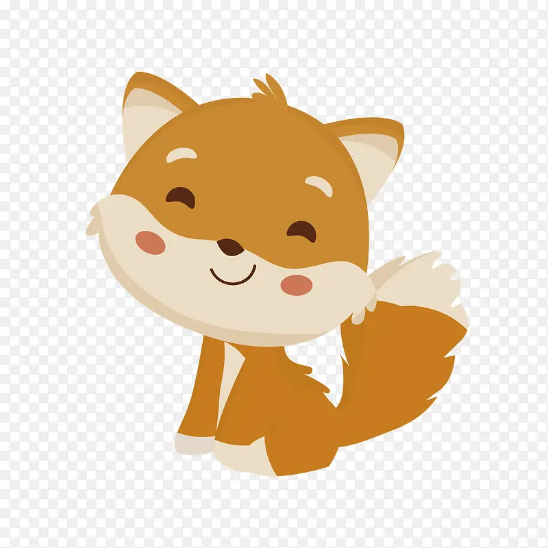 卡通矢量小猫免抠素材