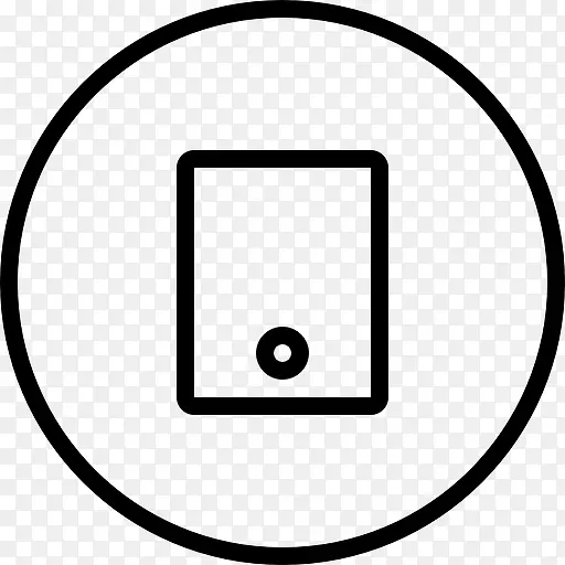 平板工具圆形按钮符号图标