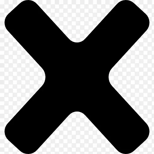 圆形的黑色十字架图标