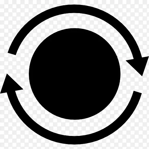 地球圈圆形箭头图标