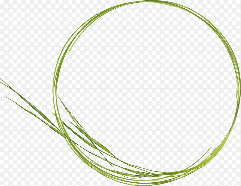 绿色小草圆环