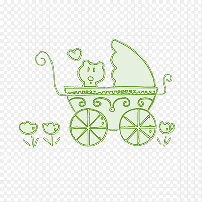 婴儿车小猫