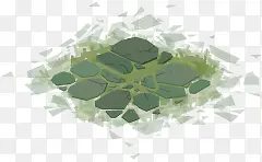 手绘草地