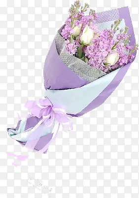 紫色鲜花花束