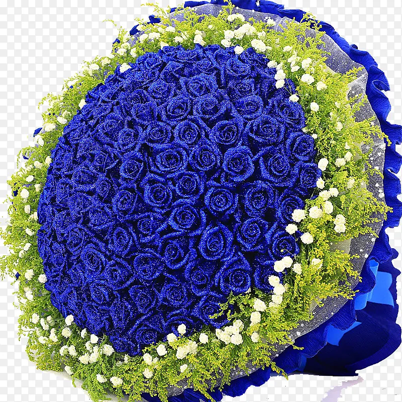 蓝色花束花朵礼物