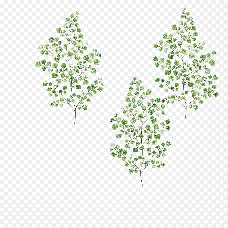 绿色树木图案