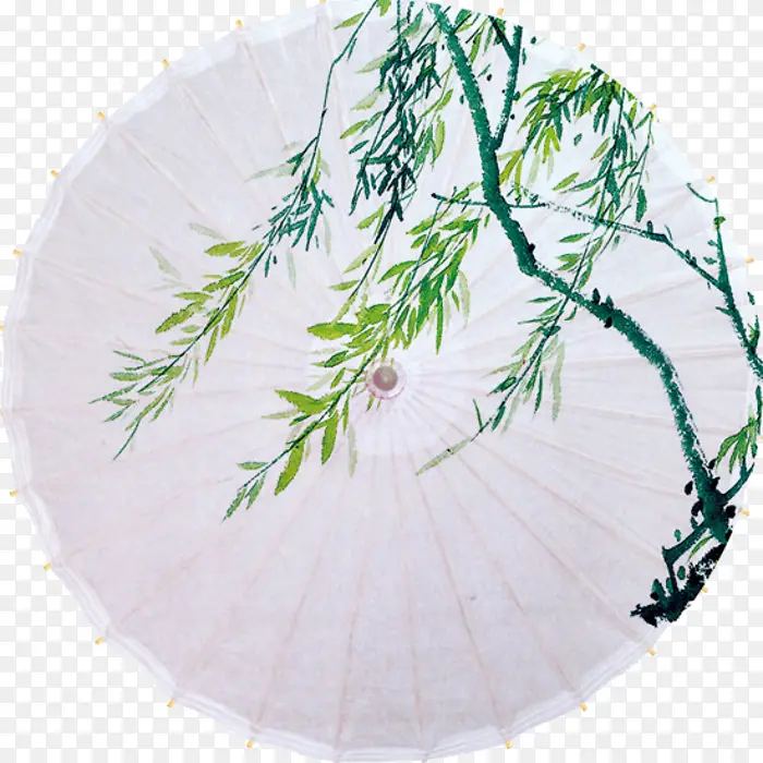 文艺树枝油纸伞