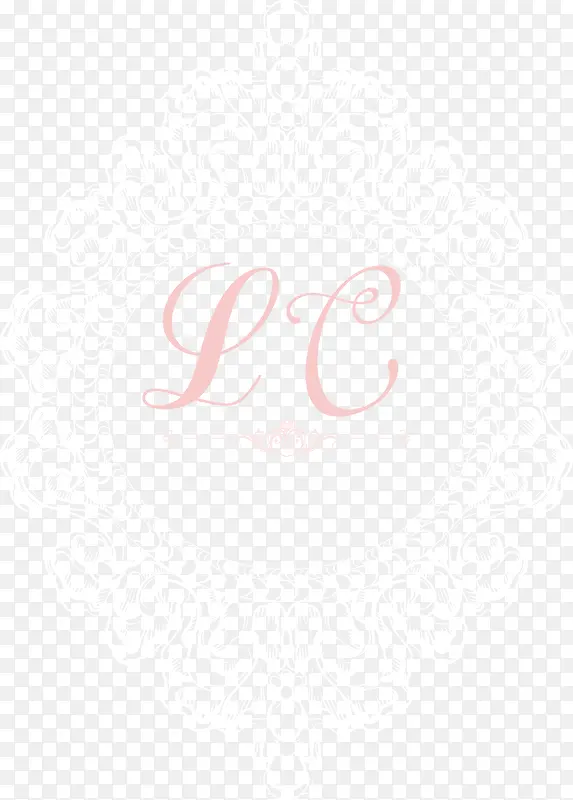 花纹字符婚礼logo