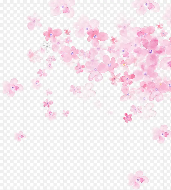 春季水彩文艺粉色桃花