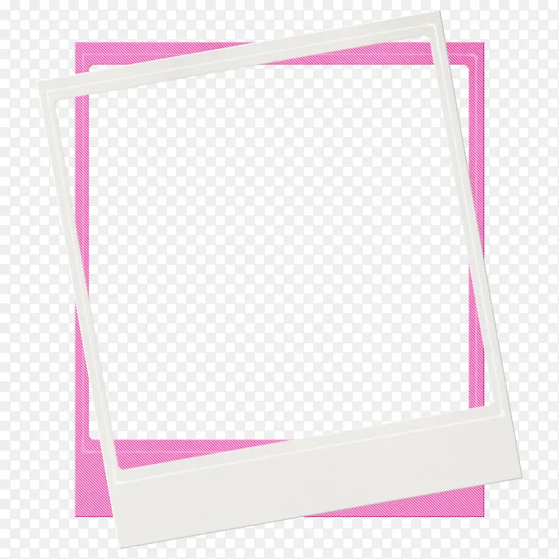 白色边框和粉色边框
