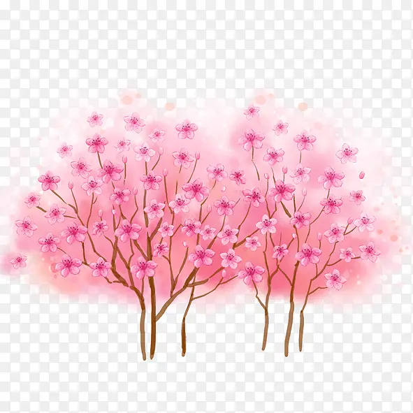 粉色树木
