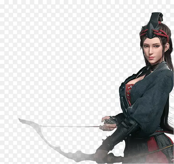 创意合成射箭的女神效果