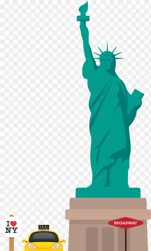绿色自由女神像美国