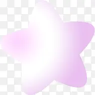 手绘紫色可爱五角星