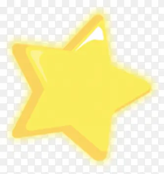 黄色五角星星星立体装饰