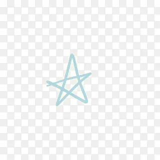 蓝色简约设计五角星
