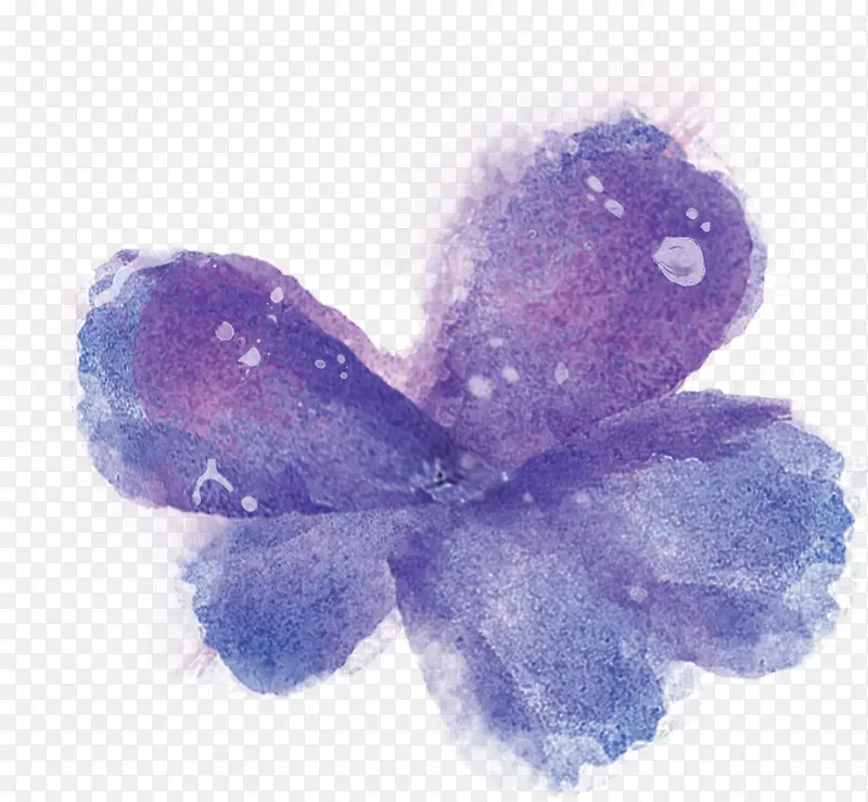 创意元素紫色花卉高清合成效果