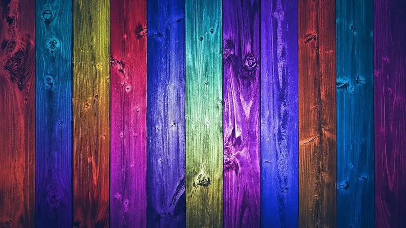彩色个性木板背景