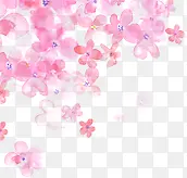 粉色手绘字母设计花朵