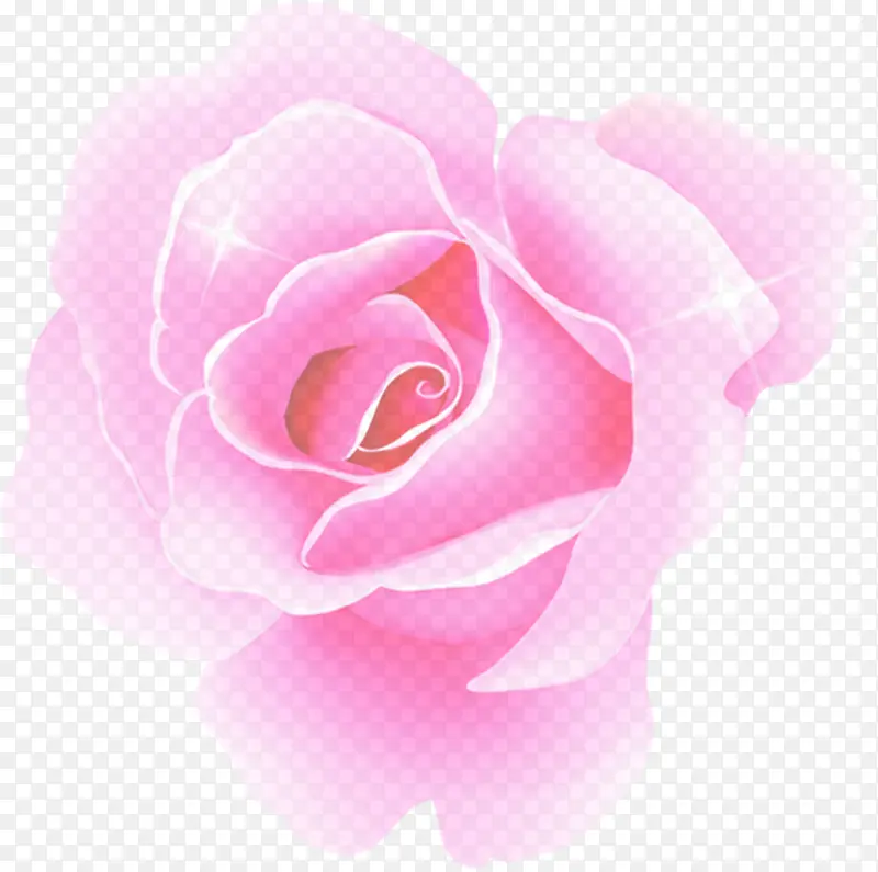 粉色可爱星光设计花朵分层