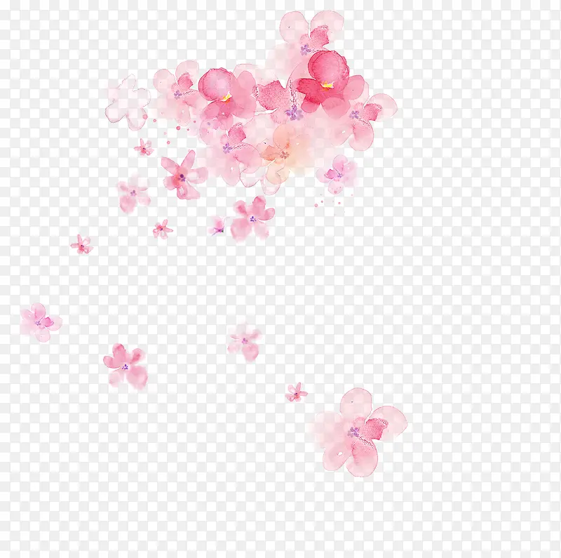 花 花朵 粉色花 飘浮的花