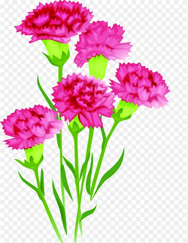 粉色浪漫花朵植物装饰
