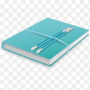 青色笔记本子