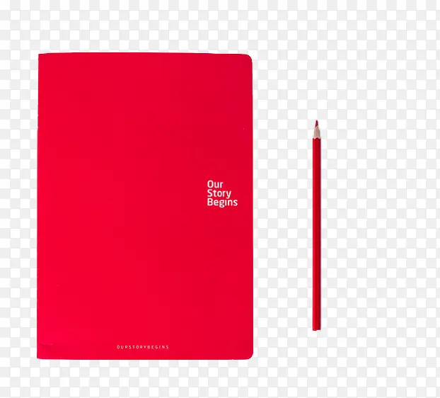 红色作业本红色笔