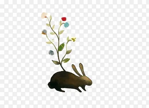 兔子和植物