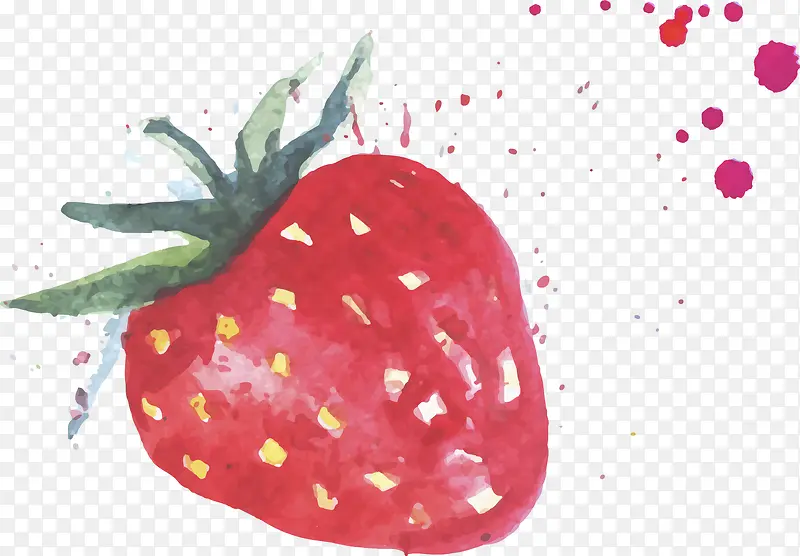 手绘的草莓