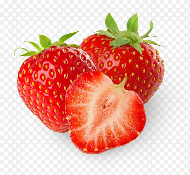 高清摄影红色的新鲜草莓