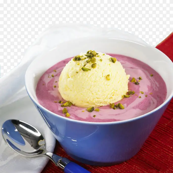 香草草莓冰淇淋