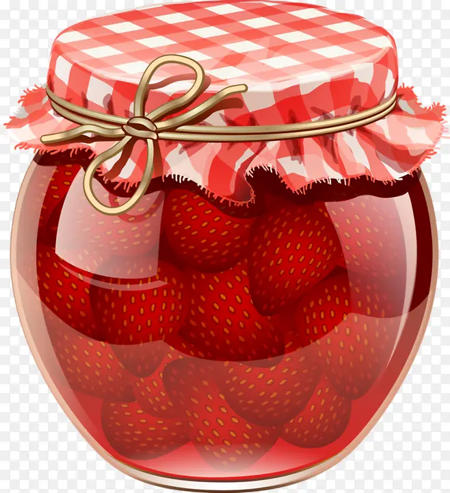 玻璃瓶草莓罐头