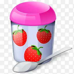 草莓酸奶图标