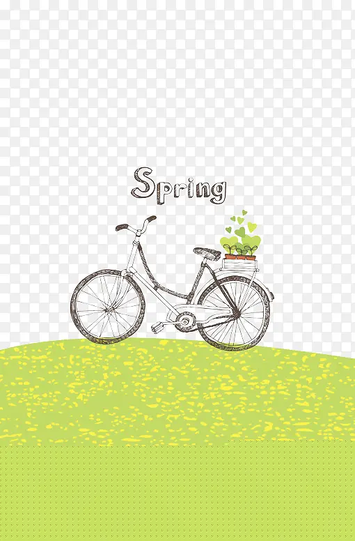 春天的自行车