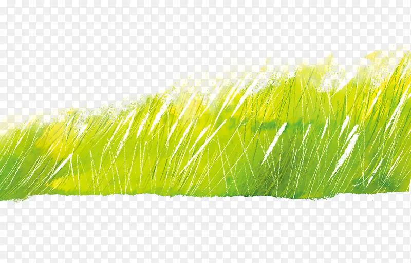 手绘绿色草地
